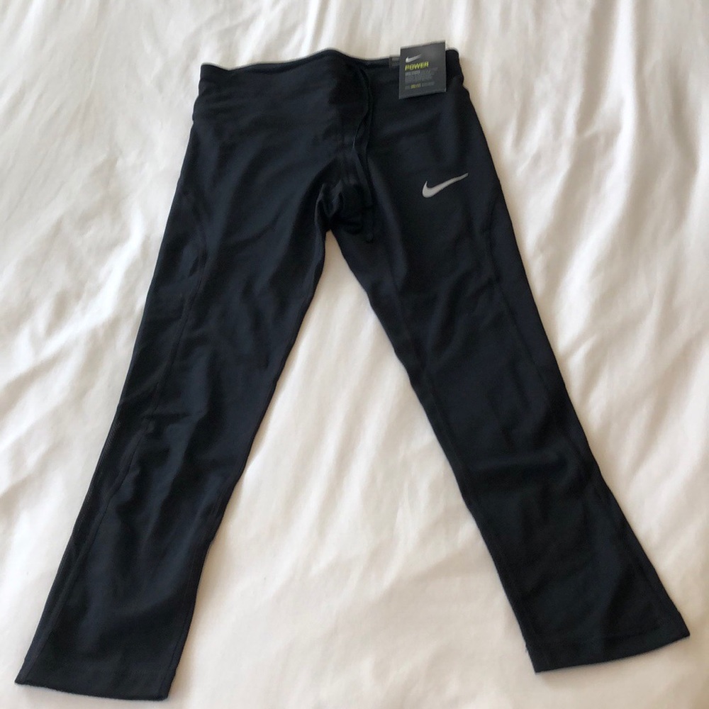 Black Nike power running leggings